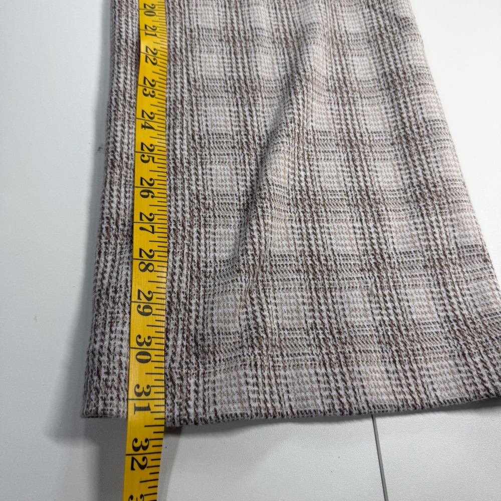 Truth by Republic Wide Leg Pants Womens Small Taupe Glen Plaid NWT - Picture 11 of 12